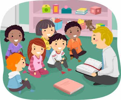 maestro con niños
